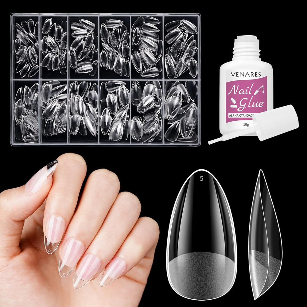 Faux ongles courts ballerine, 500 pièces, colle sur 12 tailles, ongles artificiels, Gel doux et court, couverture complète, pointes pour ongles en Gel courts S