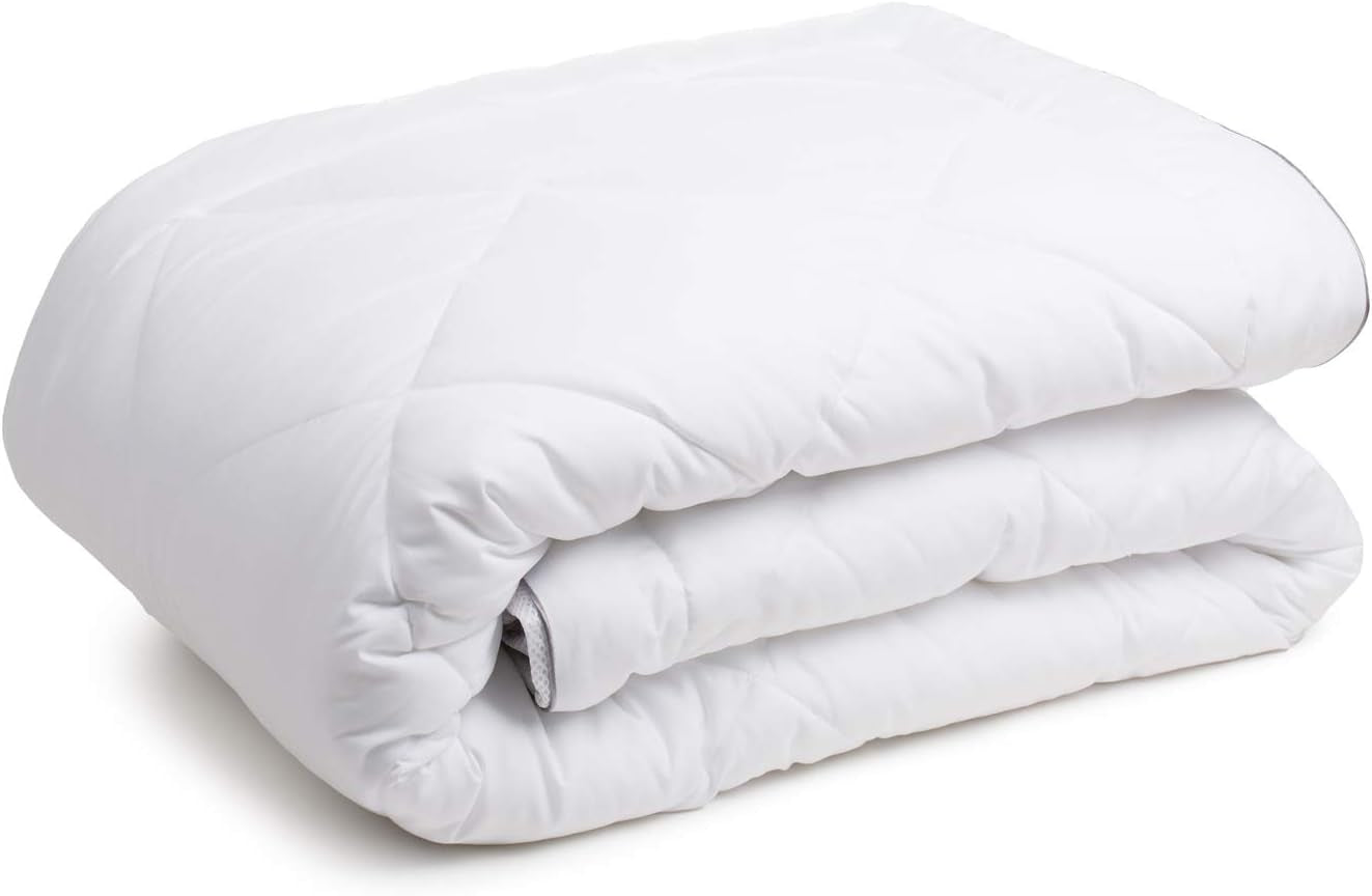 Gözze - Plapumă 4-sezoane, set de 2, plapumă de vară + plapumă de toamnă/primăvară, plapumă respirabilă cu bandă climatică, 135 X 200 Cm - Alb Plapumi si pilote Naty Shop