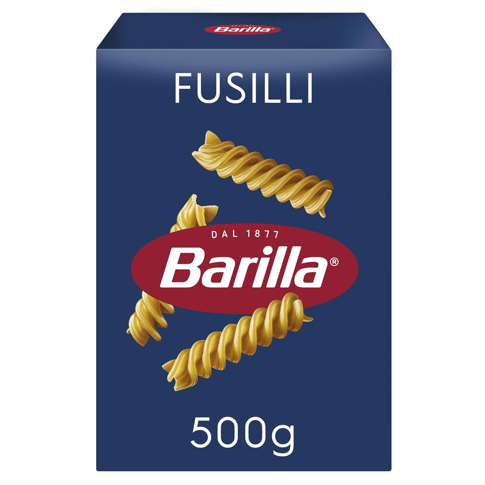 Barilla Pasta Classic Fusilli No. 98 de blé dur de haute qualité, toujours al dente, Chili, Spaghetti, Fusilli, Penne, Italien, 500g