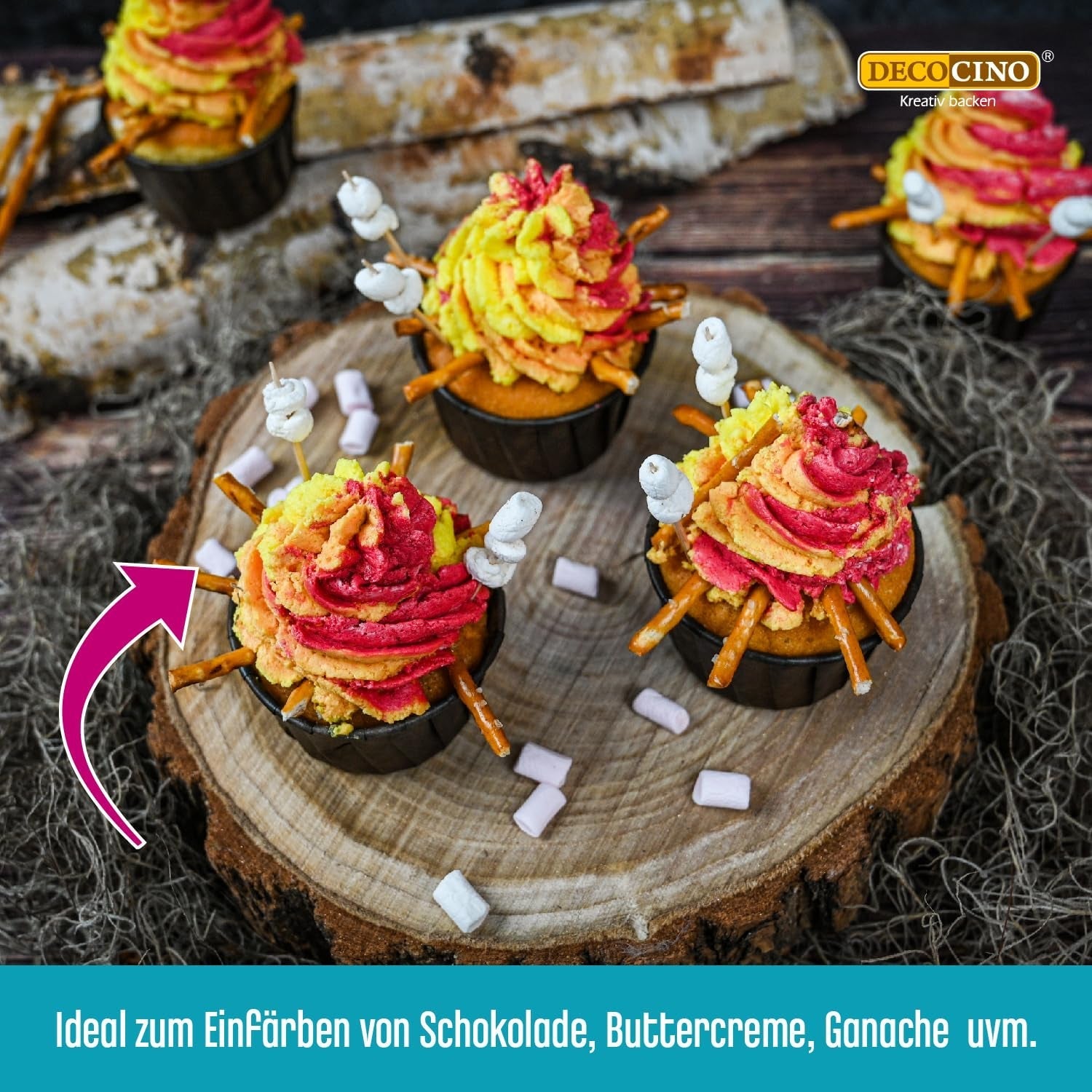 DECOCINO Pâte colorante liposoluble jaune - 15 g - Colorant alimentaire à base d'huile, idéal pour colorer le chocolat, la crème au beurre, le fondant ou la pâte à biscuits