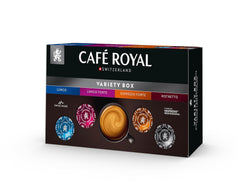 Café Royal Professional Pads, Variety Box, 40 Dosettes Nespresso (R) Professional compatibles pour le bureau et la gastronomie, Rainforest Alliance zertifiziert, 100 Prozent Arabica Kaffee