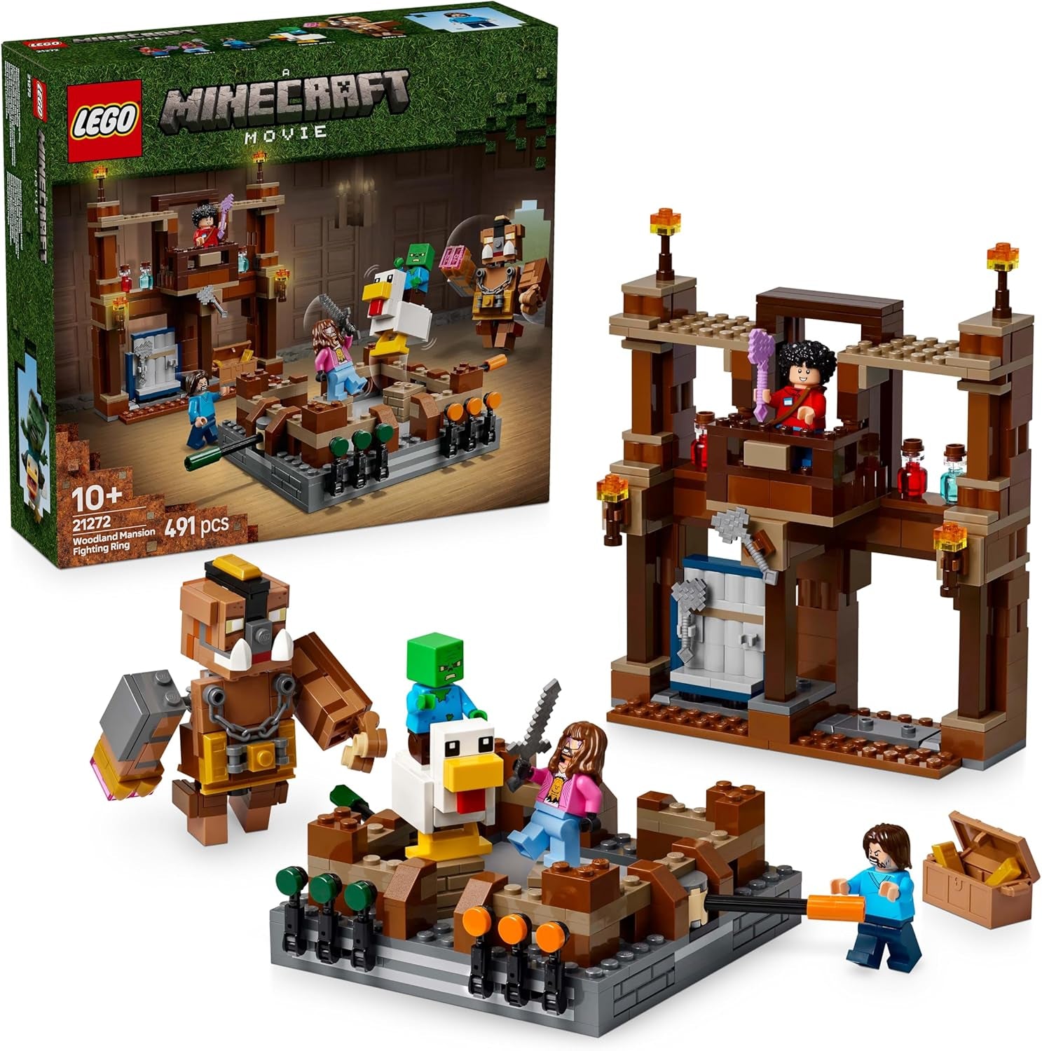 Manoir forestier LEGO Minecraft avec ring de boxe - set de jeu avec zombies et Oberborst - jouet de construction interactif avec équipement et pistes - cadeau pour garçons et filles à partir de 10 ans - 21272 Jeux de construction Besuche den LEGO-Store Titre par défaut
