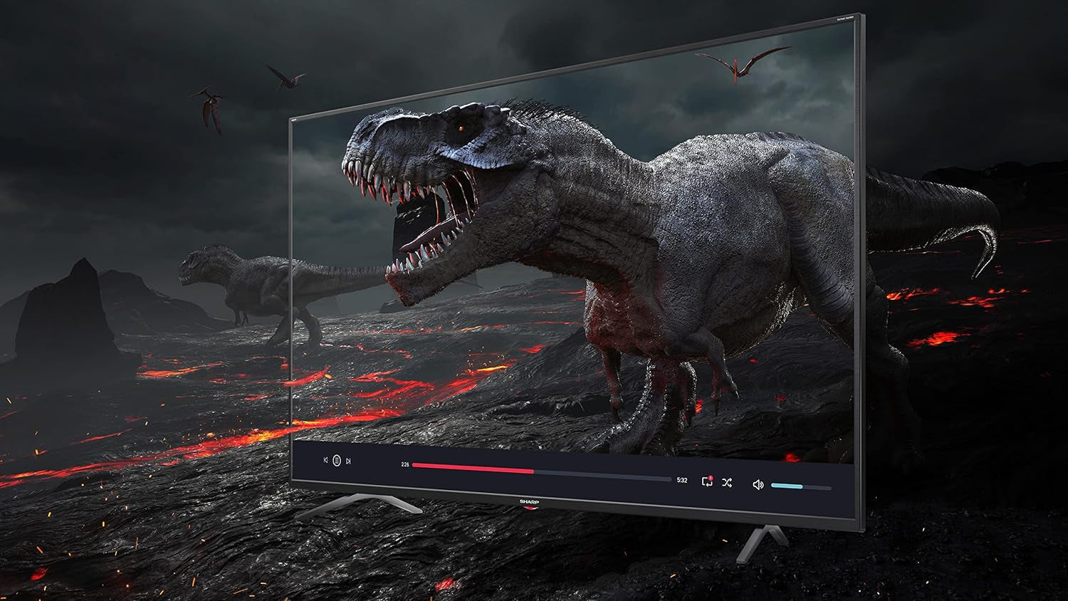 Televizor Android SHARP 32FI6EA, 81 cm (32 inch), HD Ready, cu LED (Asistent Google) [Clasa energetică E]