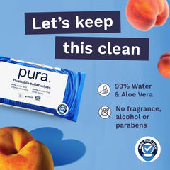 Lingettes humides jetables écologiques 560 lingettes (14 x 40 lingettes) Paquet mensuel 100 % sans plastique 99 % de soins sensibles à l'eau Lingettes humides fines à rincer Certifiées biodégradables végétaliennes