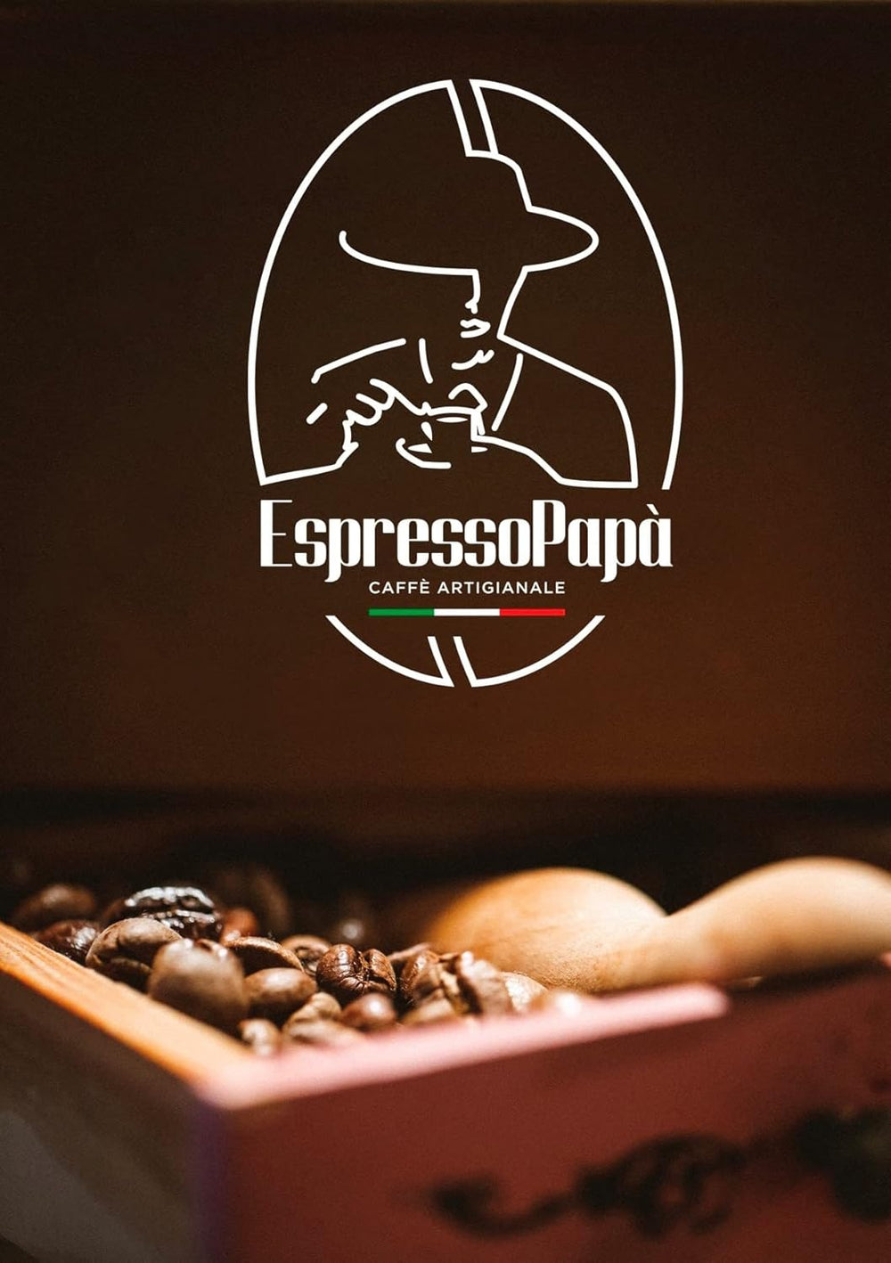 Espresso Napoletano NOIR DE NAPLES - extrêmement intense et crémeux - très faible acidité - grains entiers 100% Robusta 500g