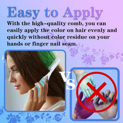 COLAYERIST Craie à Cheveux 4 Couleurs Craie à Cheveux pour Filles Adultes Ensemble de Teinture pour Cheveux Temporaire pour Enfants Craie à Cheveux Lavable Non Toxique Cadeaux pour Filles 6 7 8 9 10 11 12 13 Ans Naty Shop