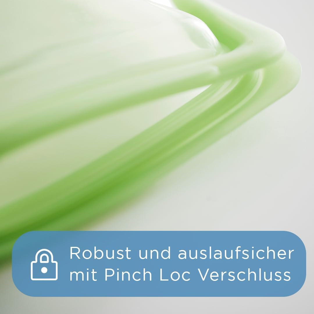 Stasher Bag Sac alimentaire réutilisable en silicone de qualité supérieure, demi-gallon, bleu, durable, four, lave-vaisselle, congélateur, sac à déjeuner écologique, préparation des aliments, 1893 ml, boîtes de conservation des aliments Naty Shop