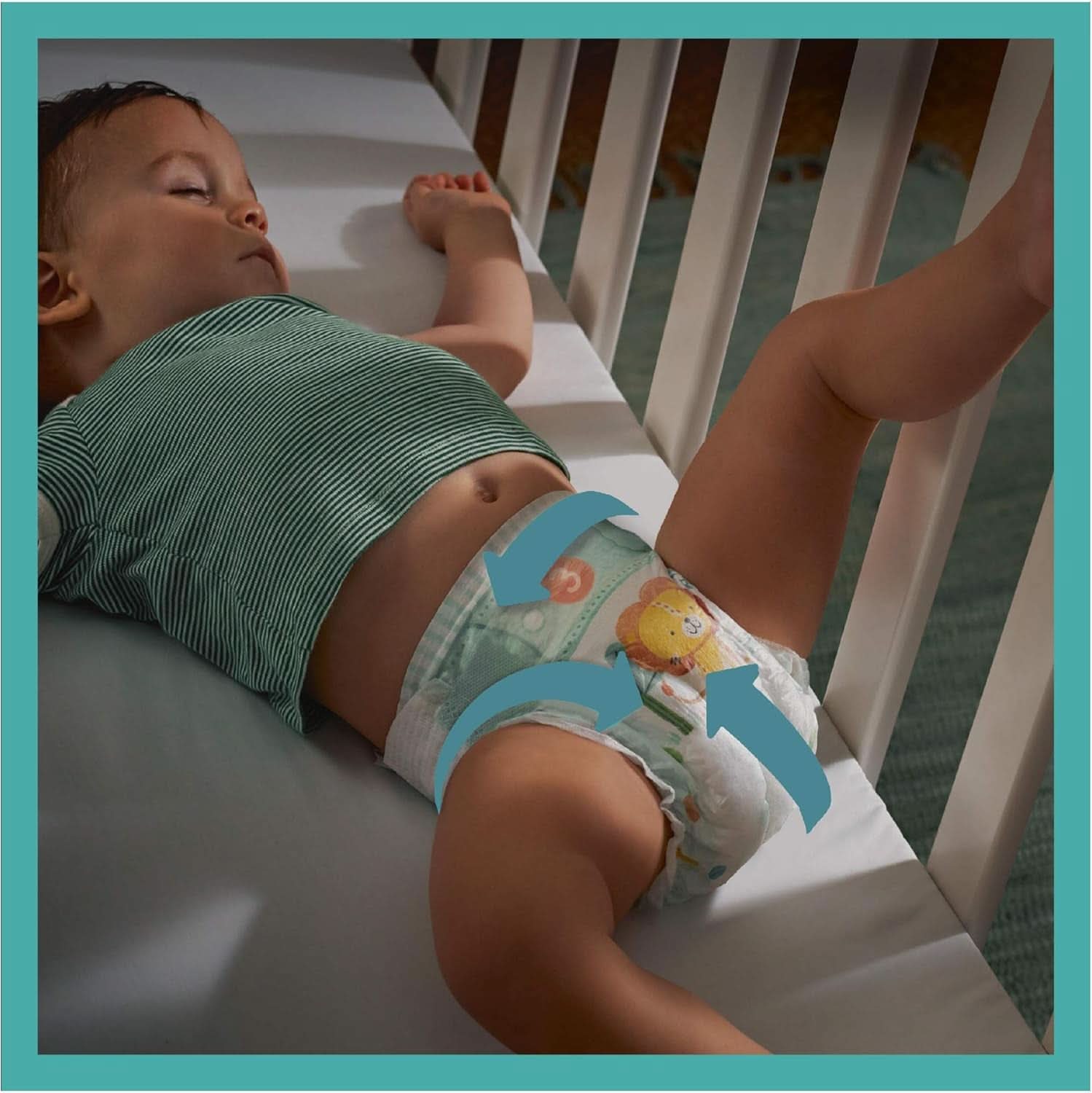 Pampers (version classique), couches pour bébés taille 4+ (10-15 kg), 100 pcs Mère et Enfant Naty Shop