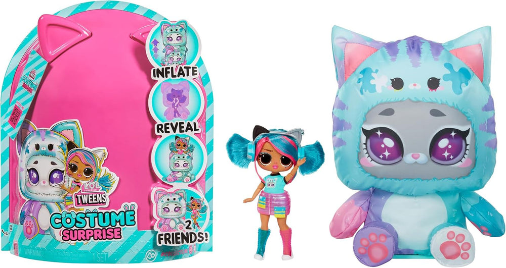 L.O.L. Surprise! Tweens Costume Surprise Hoops Cutie Modepuppe mit Aufblasbarem Lila Pandakostüm und Zahlreichen Überraschungen, u. a. Tolle Mode und Accessoires - Ideal für Kinder ab 4 Jahren