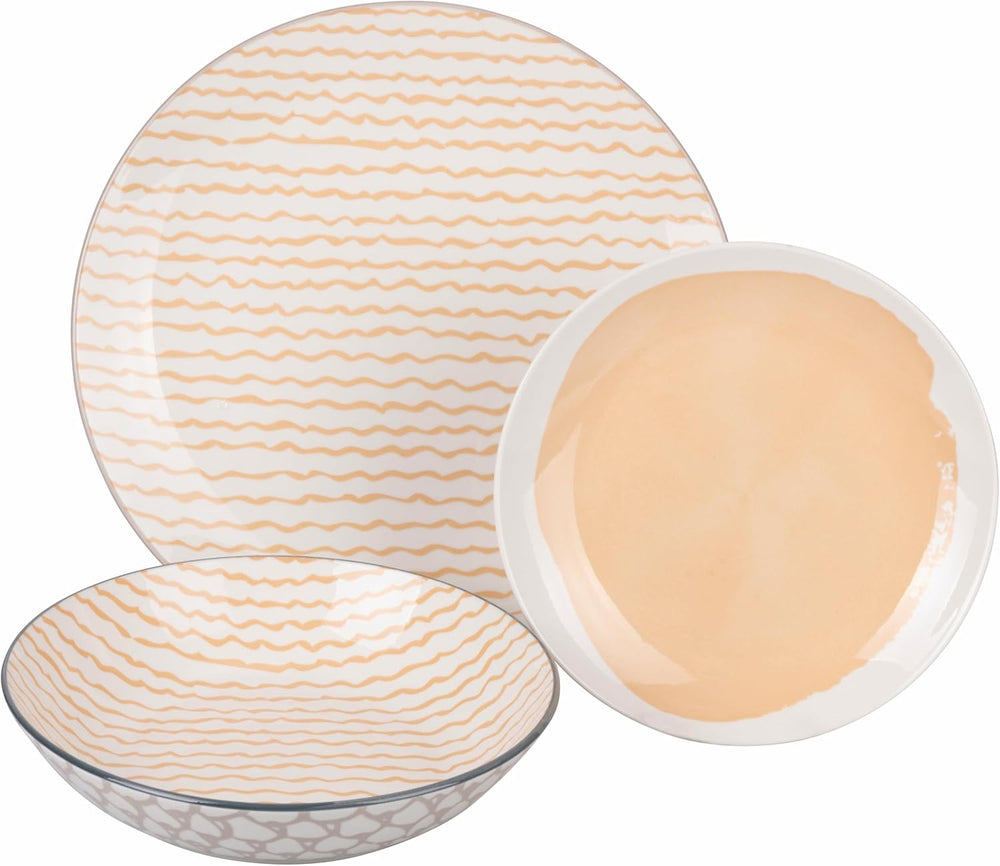 Soho Ensemble de 18 pièces en porcelaine, 6 places assises