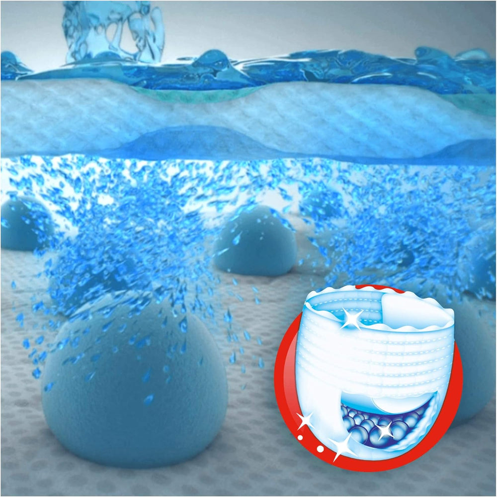 Pampers (ancienne version), culottes, taille 4, 9 kg-15 kg, paquet de trois (1 x 88 couches)