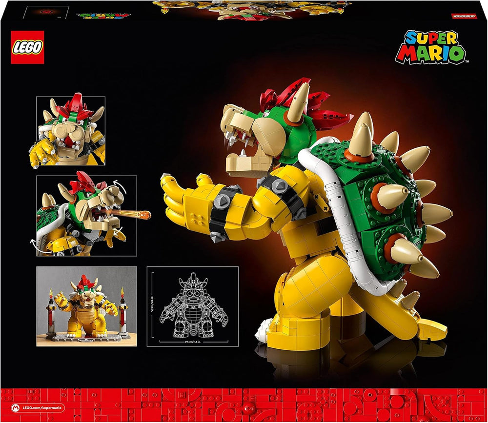 LEGO Super Mario The Mighty Bowser Kit de modèle 3D Grand ensemble de figurines à collectionner comprenant une plateforme de duel Idée cadeau pour les fans À afficher comme décoration de pièce 71411 Jeux de construction Besuche den LEGO-Store