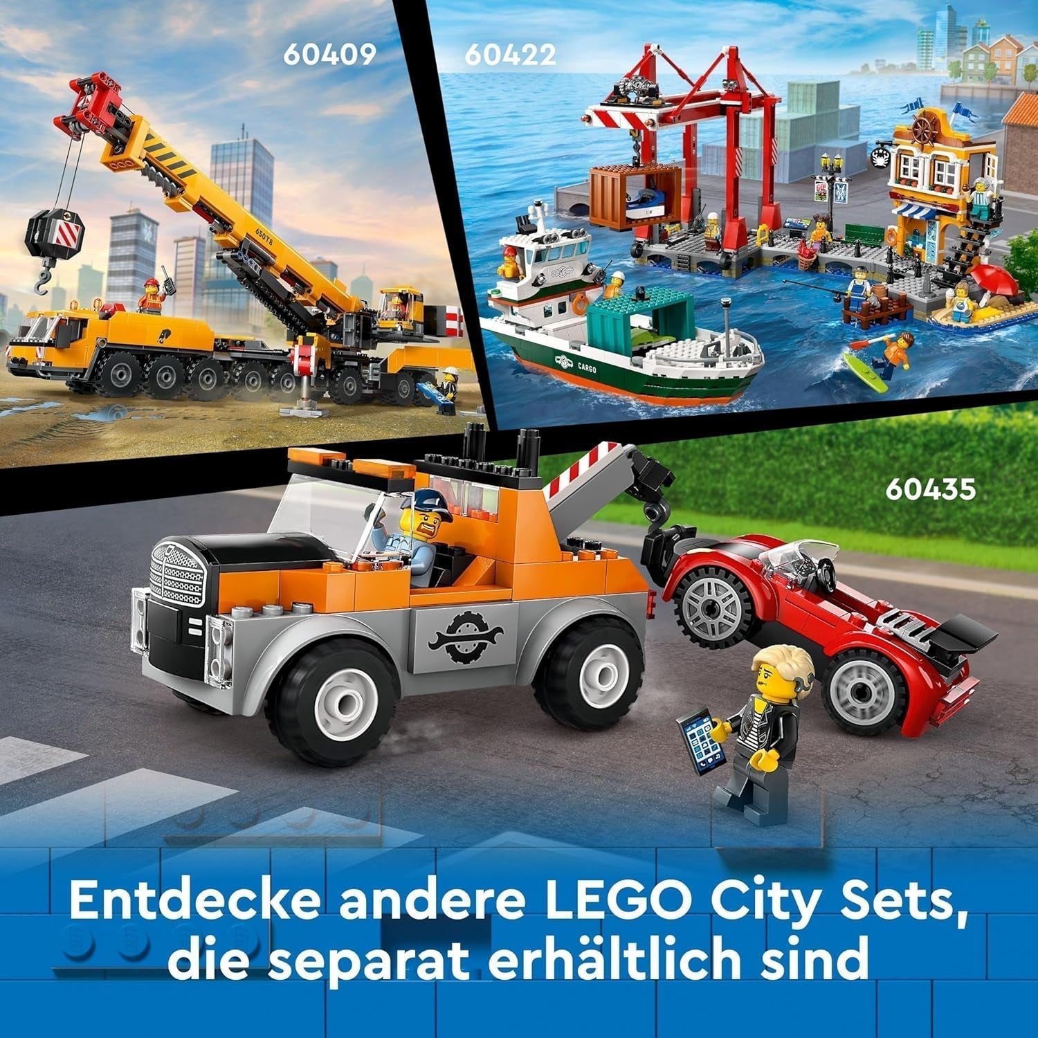 Pelle sur chenilles LEGO City, pelle jouet pour enfants à partir de 8 ans, jouet de construction avec modèle de pelle, camion à construire avec accessoires et 3 figurines 60420 Jeux de construction Besuche den LEGO-Store