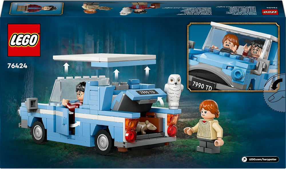 LEGO Harry Potter Flying Ford England jouet de construction voiture pour enfants cadeau pour garçons, filles et tous les fans à partir de 7 ans ensemble avec 2 mini figurines dont Ron Weasley jeu de rôle 76424 ensembles de construction Besuche den LEGO-Store
