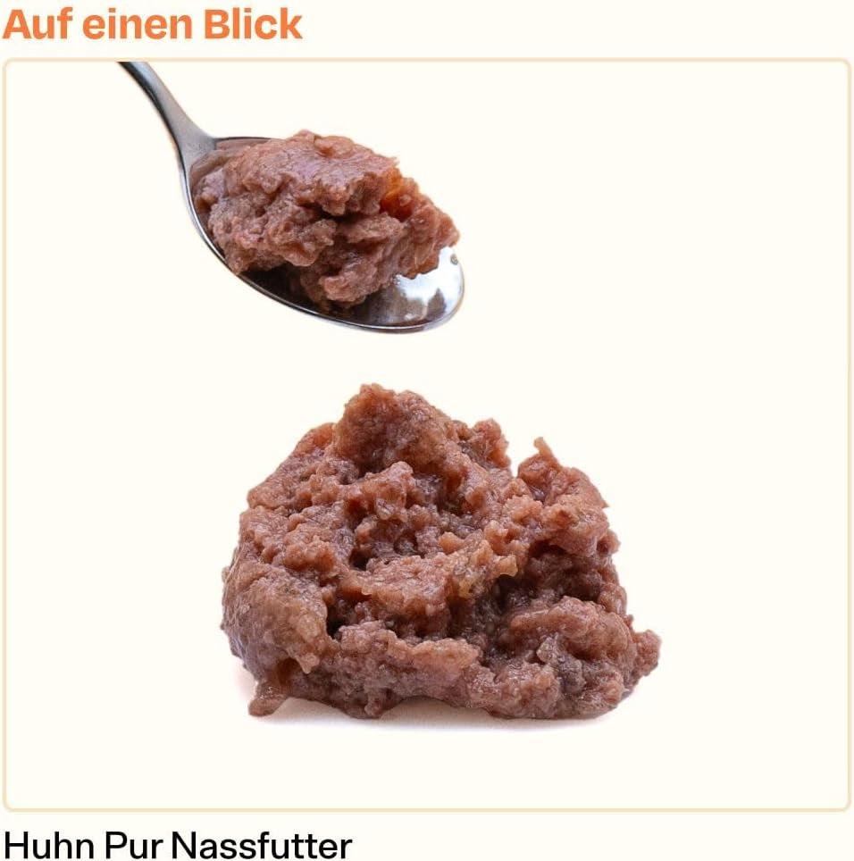 The Better Cat - Hrană umedă fără cereale cu conținut extra ridicat de carne - Hrană premium pentru pisici fără cereale și fără zahăr (200g, Pui)