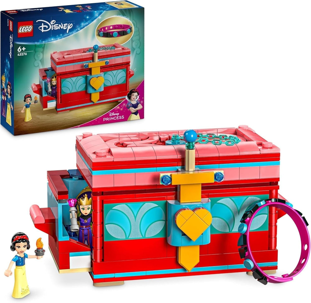 LEGO Ç€ Disney Frozen Le palais d'hiver d'Elsa, ensemble de construction et de jeu pour enfants avec palais modèle et figurines d'ELSA et Anna, cadeau pour filles, garçons et cinéphiles à partir de 6 ans 43244 Jeux de construction Besuche den LEGO-Store Boîte à bijoux Blanche-Neige
