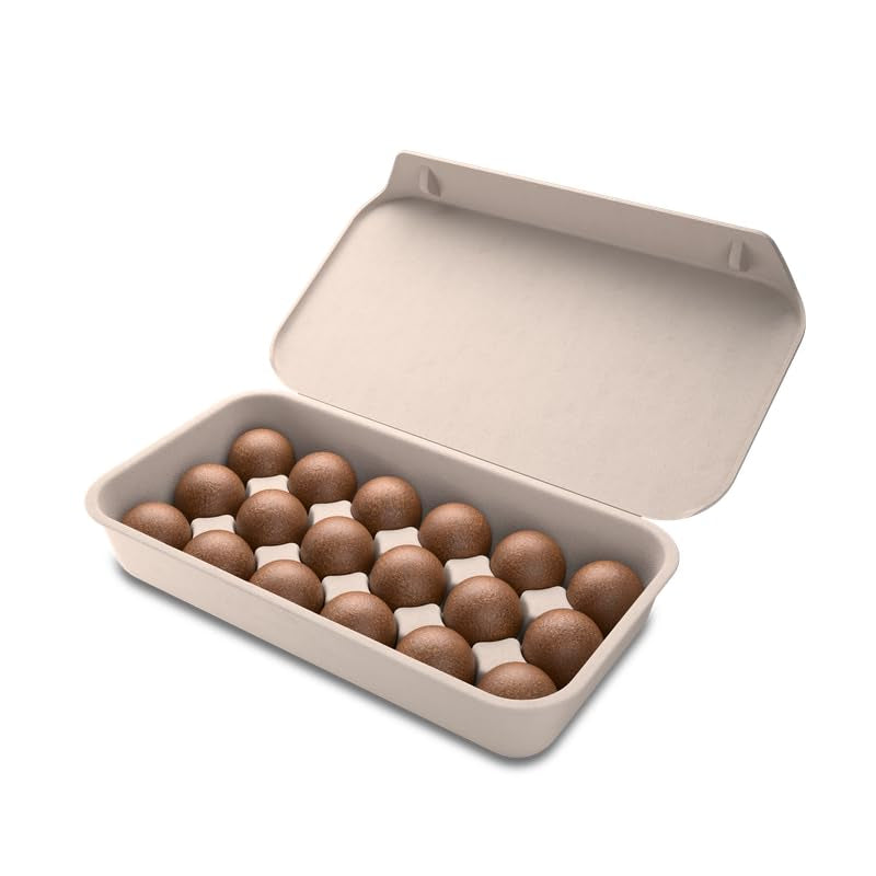 CoffeeB Kaffee Espresso Forte - Boules de café pour CoffeeB Kaffeemaschinen, Arabica Robusta Mischung - das Kapselsystem ohne Kapsel (x18)