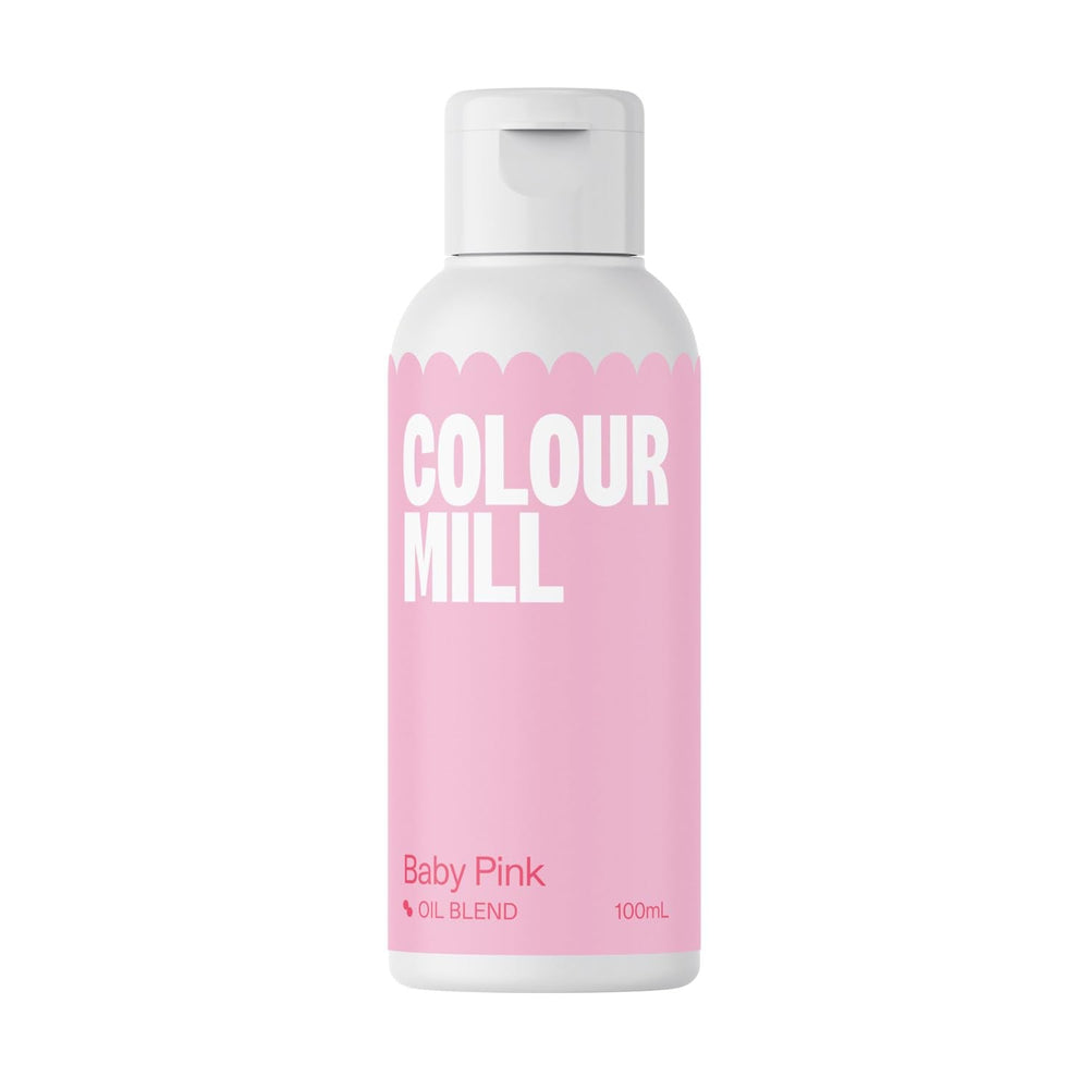 Color Mill Colorant alimentaire à base d'huile, mélange d'huile rose pâle – Colorant alimentaire pour chocolat, fondant, muffins, gâteaux, pâtisserie, macarons – Colorant alimentaire pour décoration de gâteaux – 100 ml