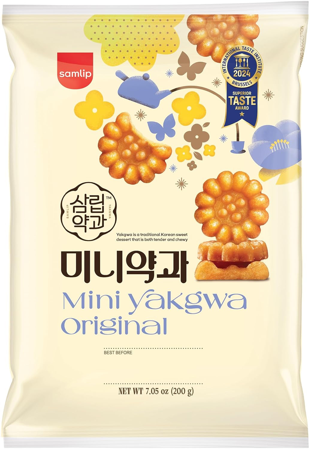 Mini biscuits Yakgwa, originaux, min. 26 pièces de 6,7 g chacune - 1 x 200 g