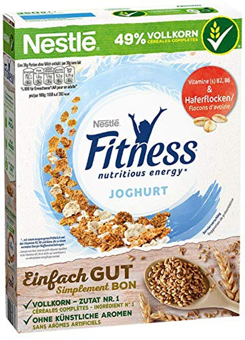 Nestlé Fitness Yogourt Céréales de petit-déjeuner à grains entiers avec saveur partielle de yaourt Pack de 4 (4 x 350 g)