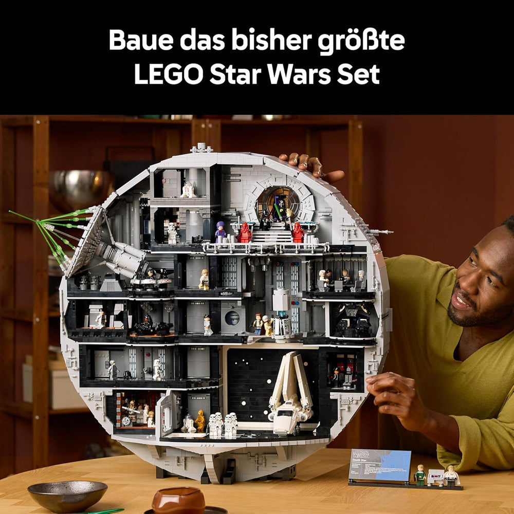 LEGO Star Wars Todesstern - Bauset für Erwachsene - Interaktives UCS-Ausstellungsmodell mit 36 ​​​​Minifiguren inkl. Luke Skywalker, Han Solo et Dark Vador - Cadeau pour hommes, femmes et fans - 75419