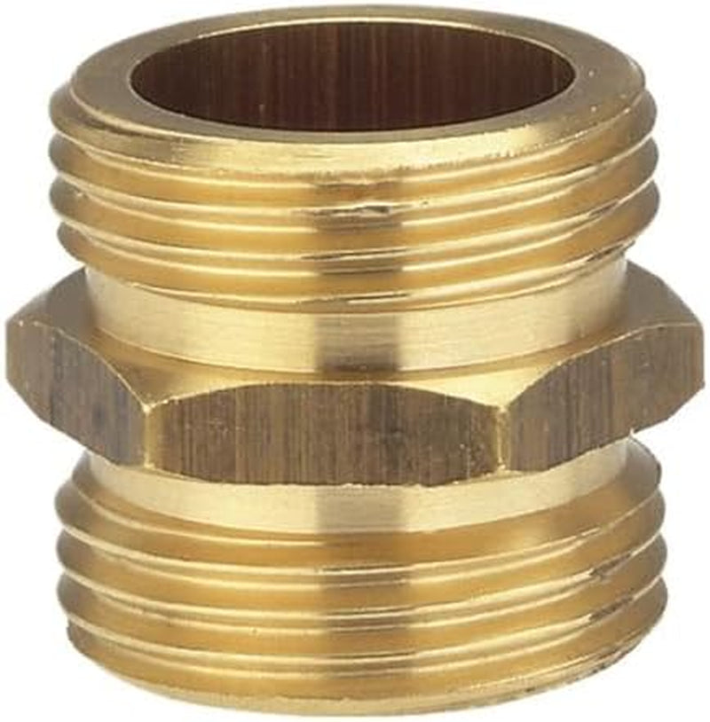 Raccord fileté en laiton Gardena : Connecteur en laiton pour raccordement des deux côtés, par ex. aux pompes, filetage de tuyau 26,5 mm (G 3/4 pouce) (7260-20)