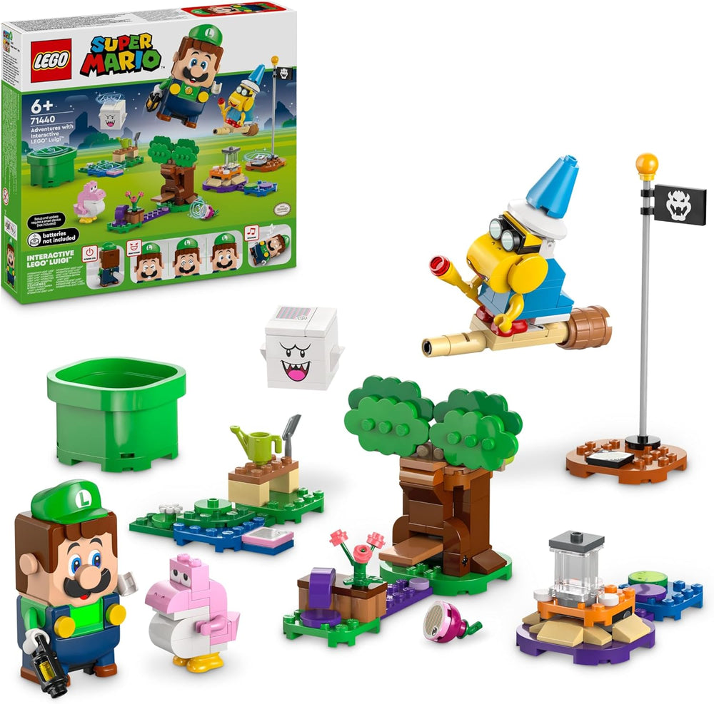 LEGO Super Mario Apprendre avec Luigi interactif, Jeu Nintendo pour jeunes, filles et joueurs à partir de 6 ans, Ensemble de jeux pour enfants avec bébé rose Yoshi 71440