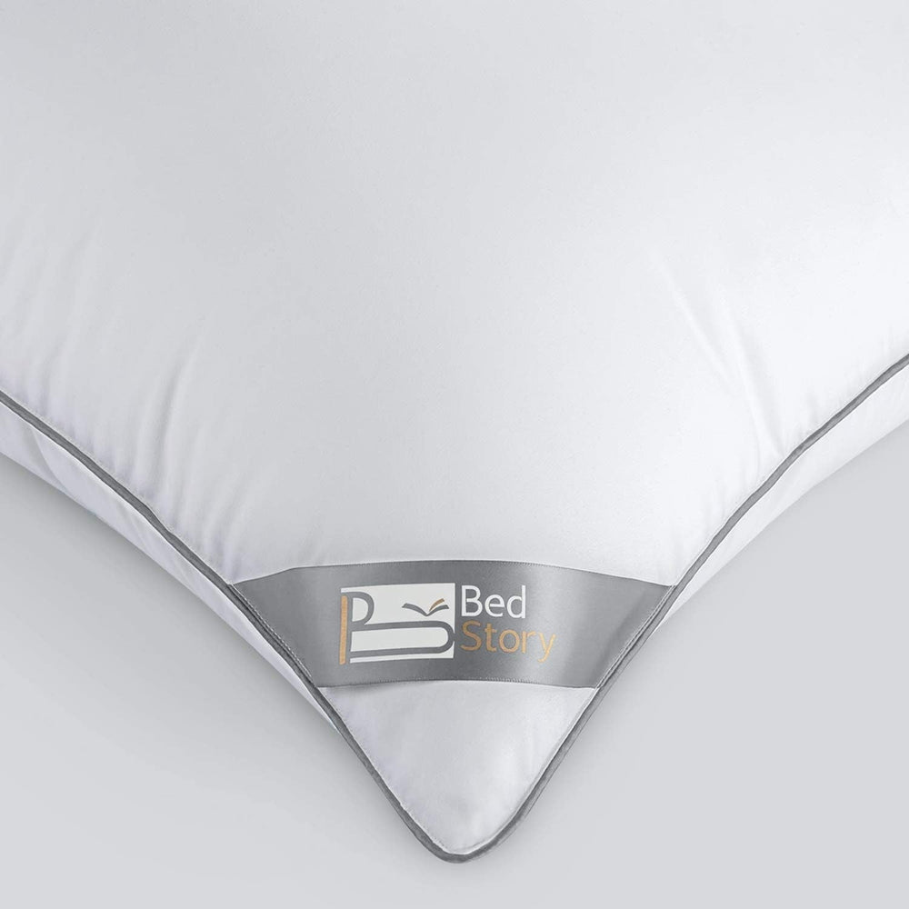 Oreiller Bedstory, paquet de 2, qualité hôtelière, oreiller de couchage alternatif, de soutien et hypoallergénique pour dormeurs sur le ventre, le dos et les côtés Naty Shop Oreillers standard