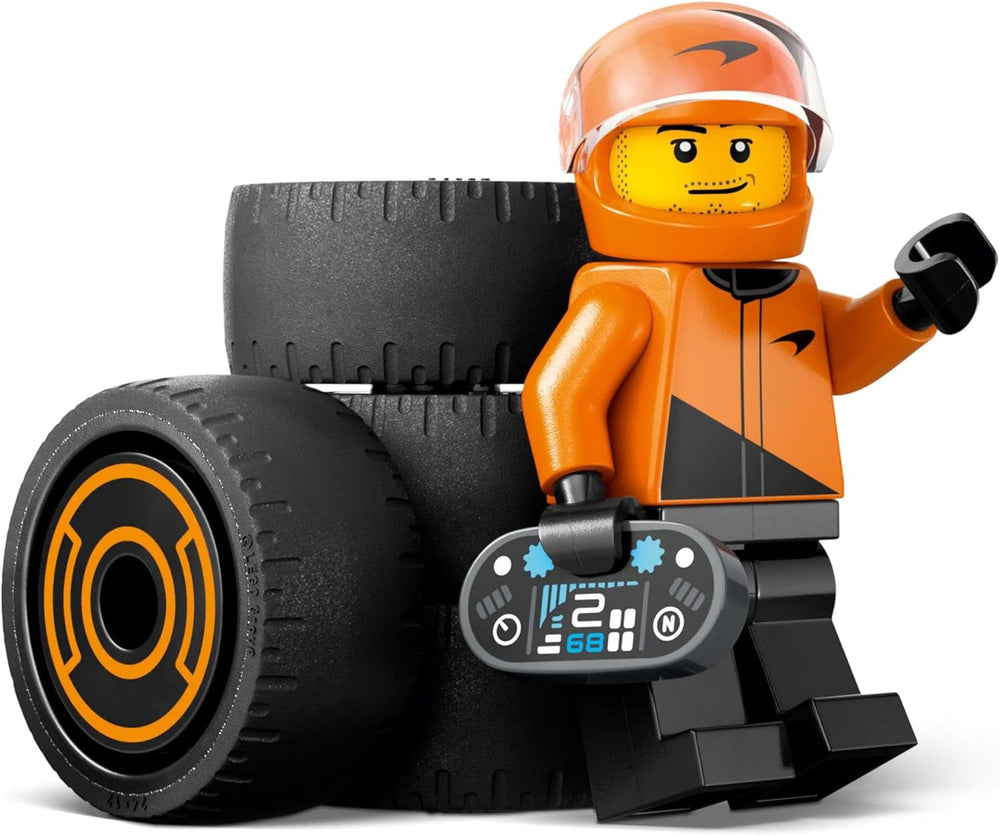 LEGO City F1 Racer avec voiture de course Mclaren - Modèle de jouet de Formule 1 avec voiture de course et figurine - petit cadeau pour garçons et filles à partir de 6 ans ou fans de sports mécaniques 60442 Jeux de construction Besuche den LEGO-Store