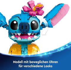 LEGO | Disney Stitch Spielzeug - Figure zum Spielen und Sammeln with Einer Eistüte and Einer decoren Blume - Conçu pour les filles, les jeunes et les cinéphiles de Lilo & Stitch à partir de 9 ans - 43249