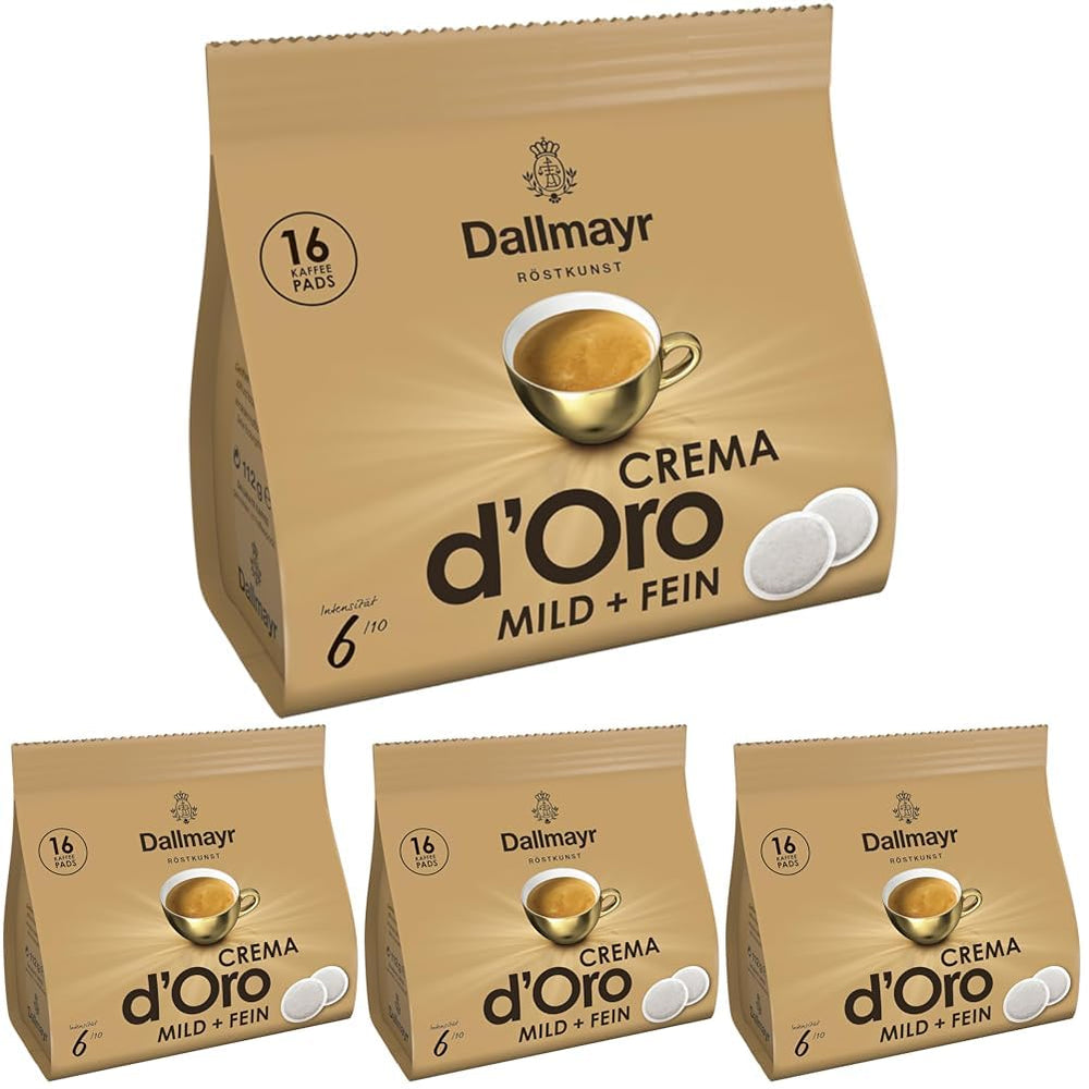 Tampons Crema d'Oro doux et fin (16 tampons Kaffee) (Packung mit 4)