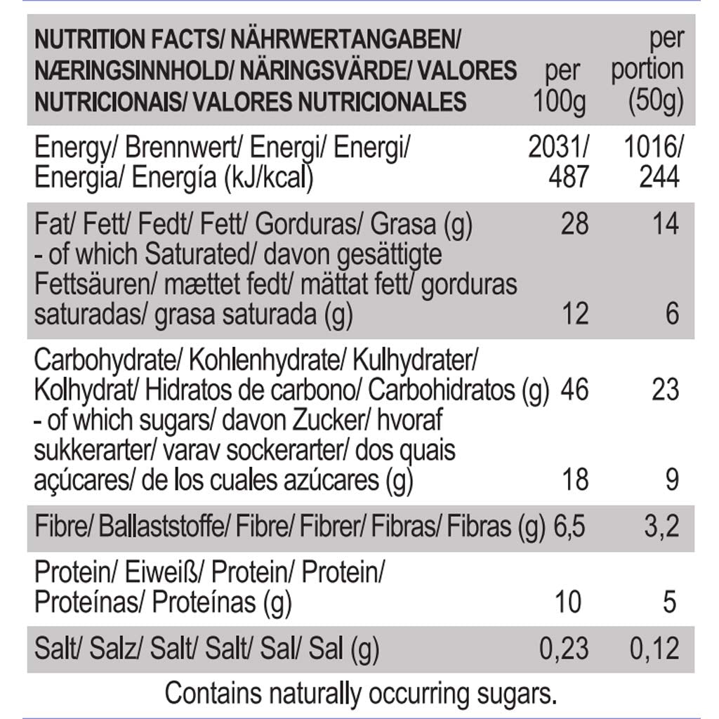 Biscuits végétaliens aux amandes et au caramel salé – Emballés individuellement, sans gluten, sans soja, avoine biologique aux amandes – 12 x 50 g Multipack (lot de 2)