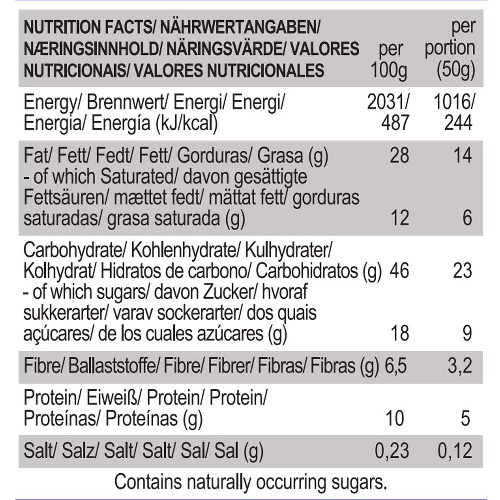 Biscuits végétaliens aux amandes et au caramel salé – Emballés individuellement, sans gluten, sans soja, avoine biologique aux amandes – 12 x 50 g Multipack (lot de 2)