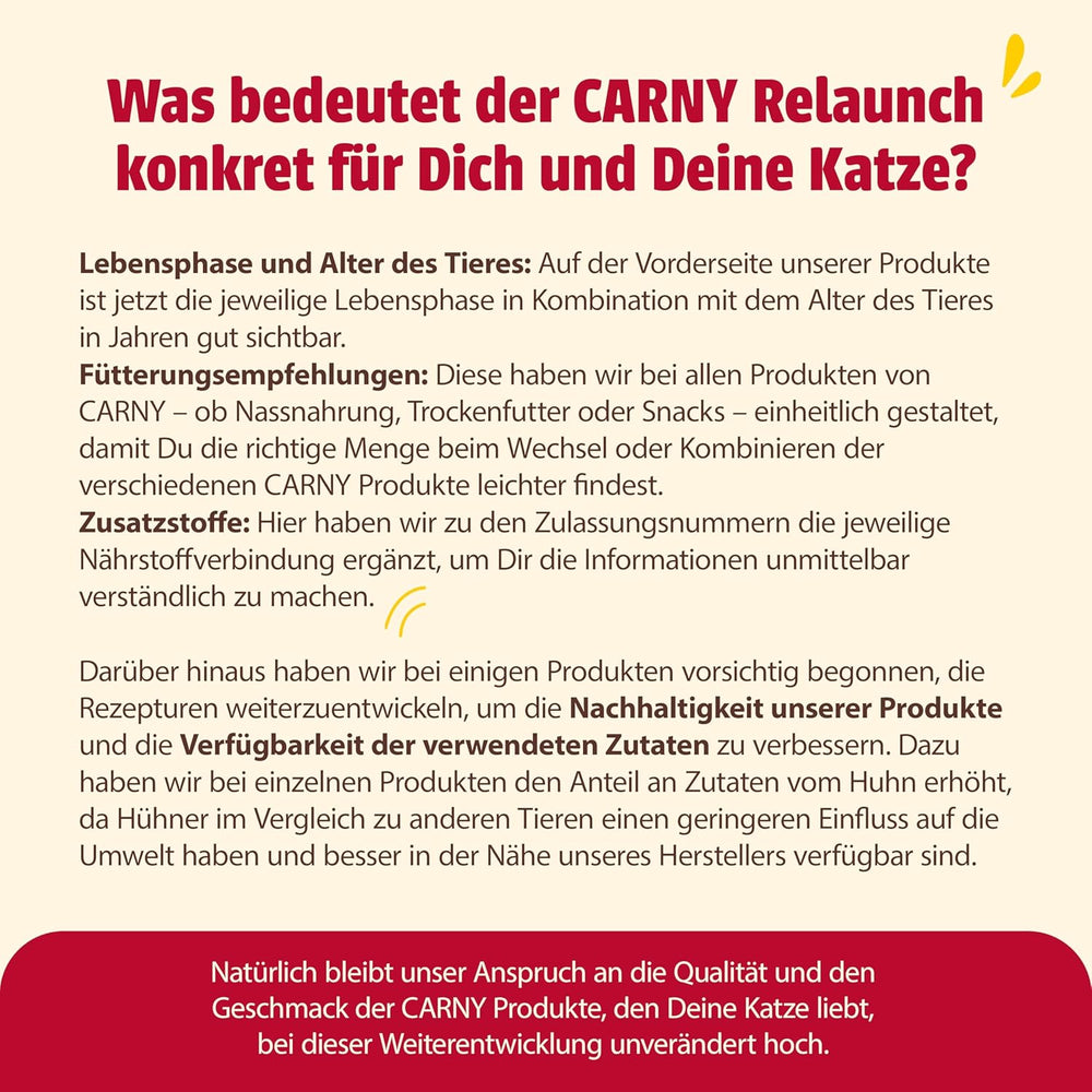 Animonda Carny Senior Nourriture humide pour chats au bœuf + poulet + fromage (6 x 200 g), nourriture humide sans céréales et sans sucre pour chats de 7 ans et plus, avec des ingrédients frais et carnés