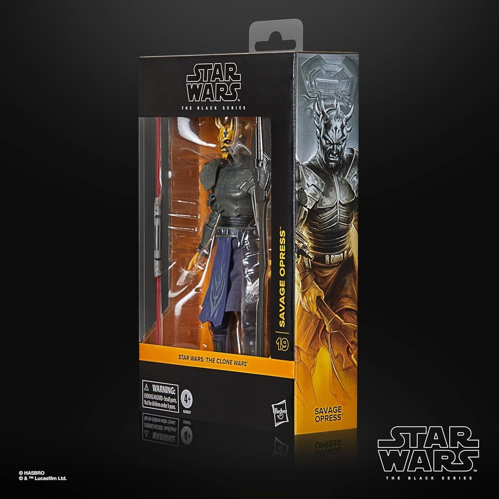Star Wars Seria Neagră Savage Opress, Star Wars: Războiul Clonelor Deluxe Personaj de colecție (15 Cm) Action figures Naty Shop
