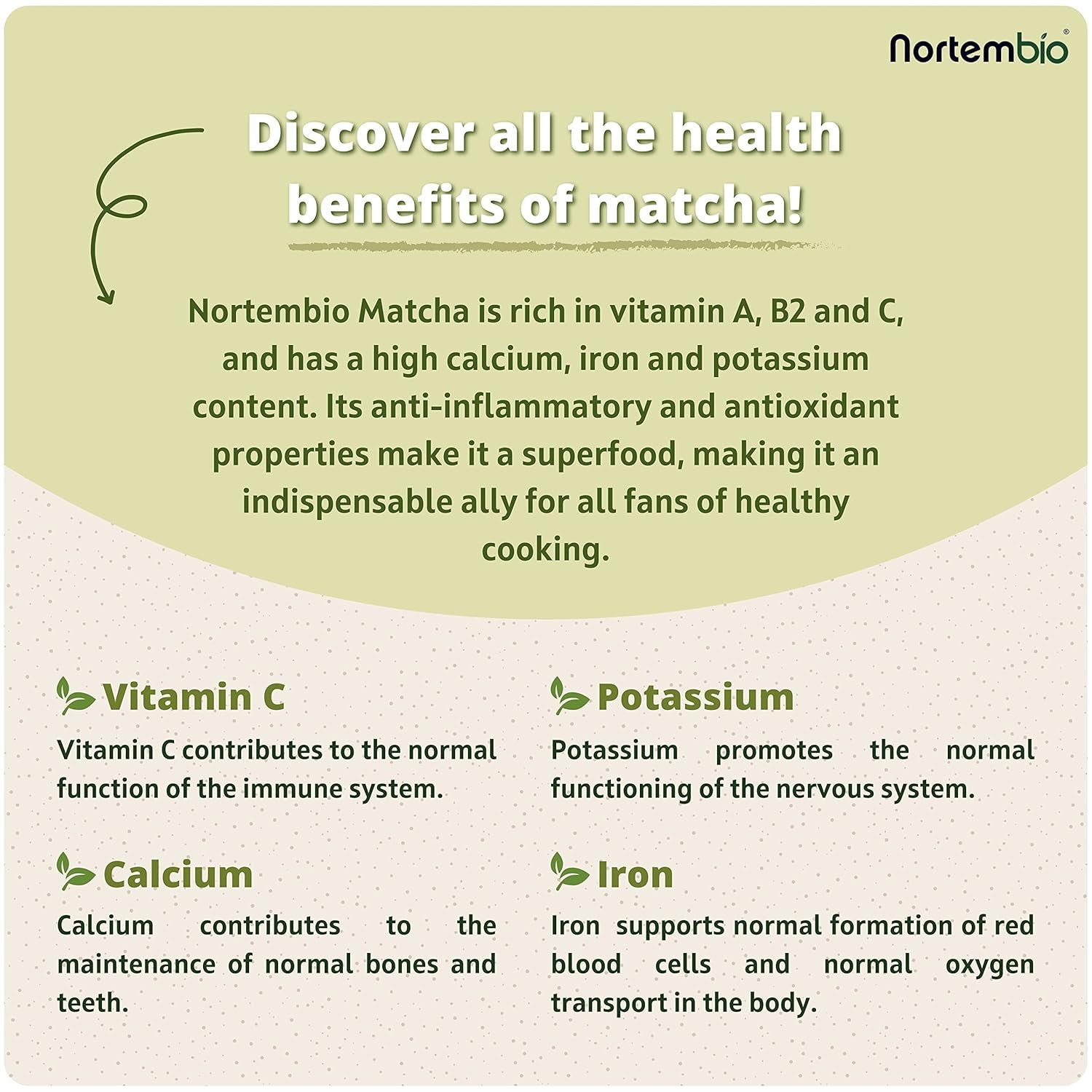 Nortembio Matcha Tea Powder 100 g. Ceai verde japonez fără aditivi și conservanți. Ceai verde Matcha de calitate culinară. Ideal pentru latte, deserturi și produse de patiserie.