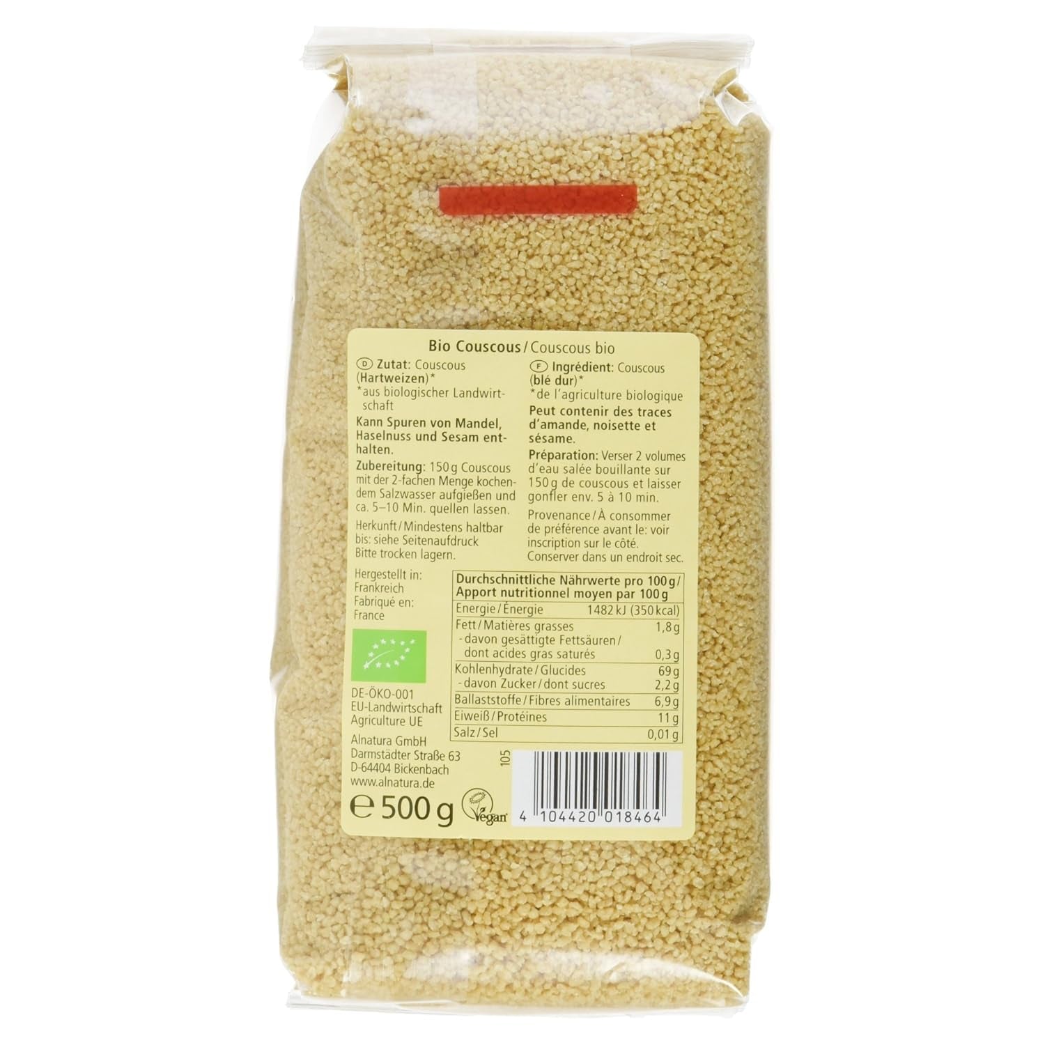 Couscous aux céréales bio, 500g