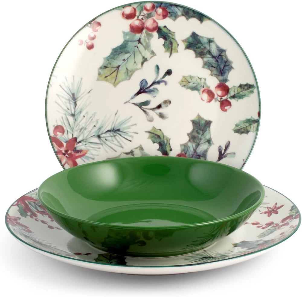 Natalizio Service 18 Pezzi Célébration Vert