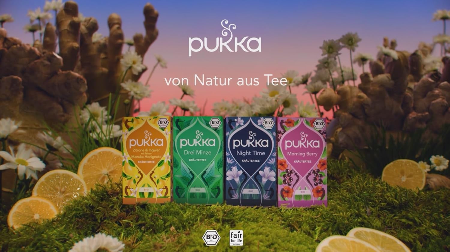 Pukka | Ceai de plante organic „Mint Matcha Green” | Mentă, mentă piperată și matcha | Ceai verde pentru prospețime dimineața | Pachet de 1 | 20 pliculețe de ceai