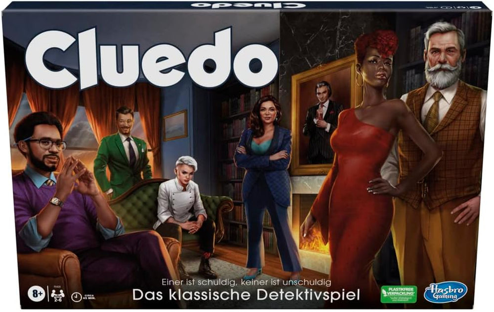 Hasbro Gaming Cluedo Jeu de société pour enfants à partir de 8 ans, jeu Cluedo repensé pour 2 à 6 joueurs, jeu de détective et de puzzle, jeu mystère parfait pour