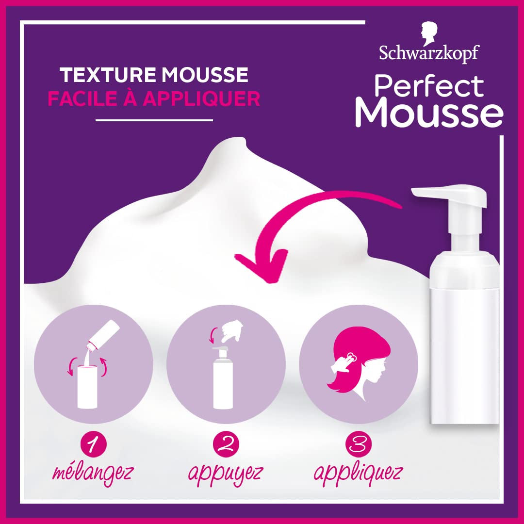 Perfect Mousse spumă de colorare permanentă, 668 Hasellnuss Vopsea pentru par Naty Shop