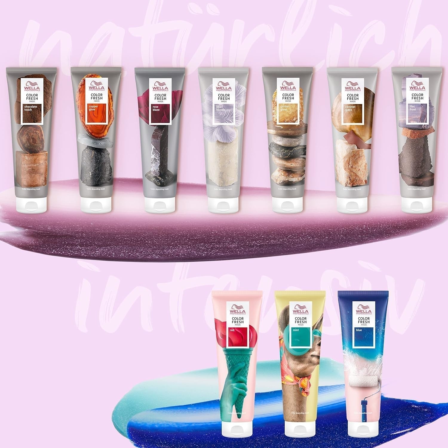 Wella Professionals Color Fresh Mask Pearl Blonde - traitement capillaire pour revitaliser et changer la couleur des cheveux - teinte nourrissante à l'huile d'avocat - pour cheveux clairs et éclaircis - 500 ml Naty Shop Hair Mask