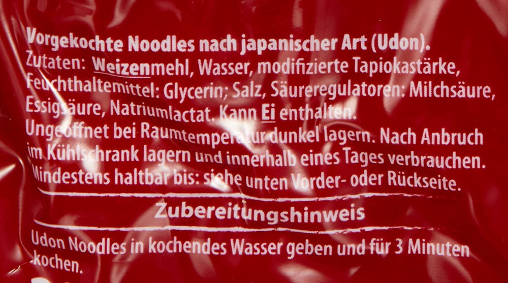 Nouilles Udon Miyako Sanuki, cuites, paquet de 12 (12 x 200 g)