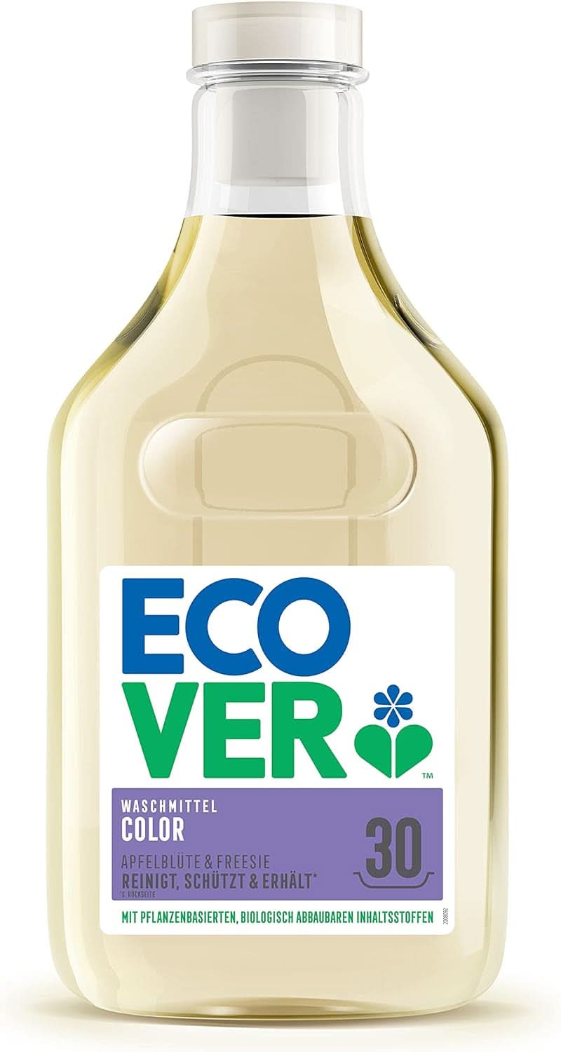 Lessive Ecover Color Fleur de Pommier & Freesia, Lessive liquide aux ingrédients végétaux pour préserver et protéger les vêtements Naty Shop