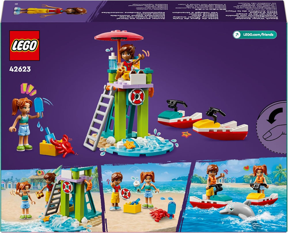 Tour d'observation des sauveteurs LEGO Friends avec jet skis, jouet pour enfants, idée cadeau pour filles et garçons à partir de 5 ans avec 2 figurines et un dauphin, jouet jet ski 42623 Jeux de construction Besuche den LEGO-Store