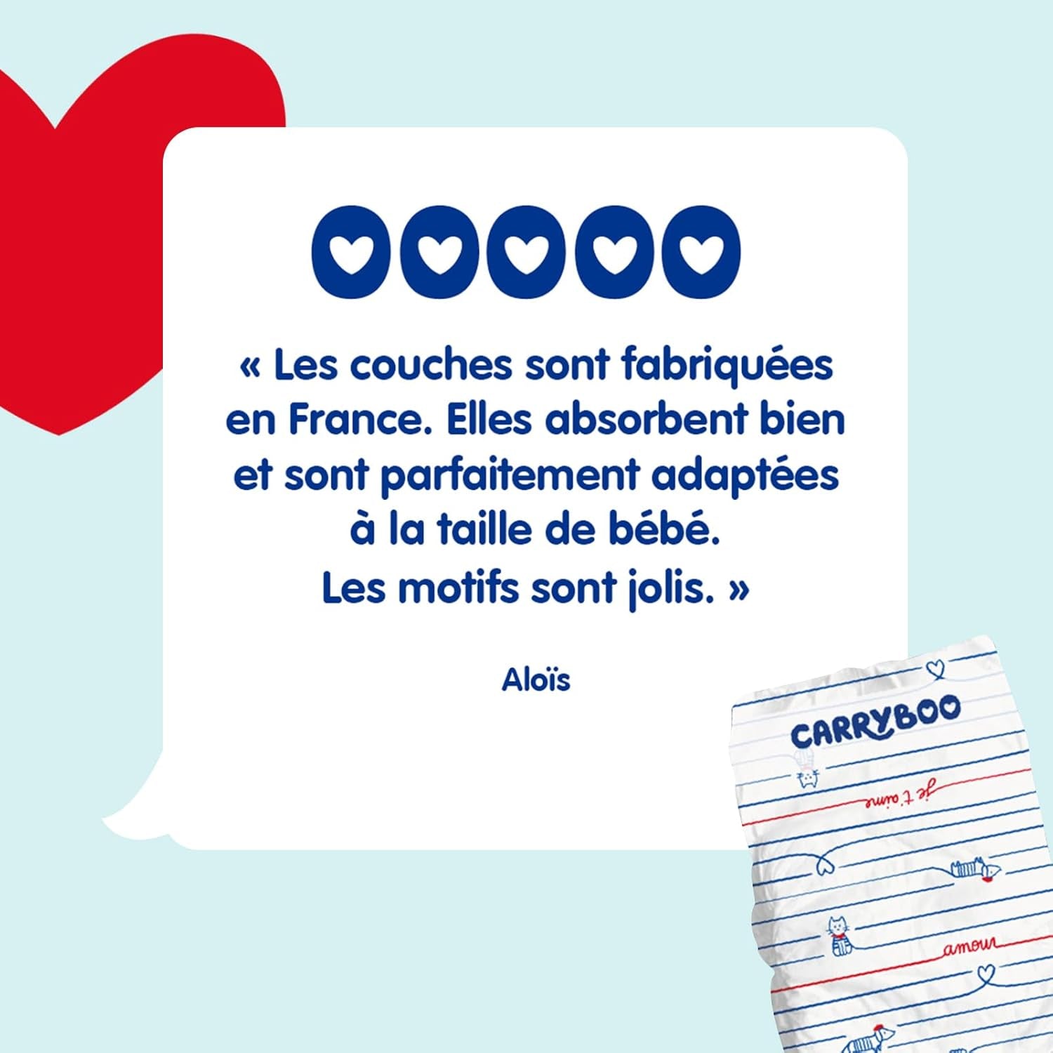 - Couches taille 3 (4-9 kg) - saines et très absorbantes - étanche 12 heures - sans substances indésirables - fabriquées en France - prix abordable - 150 couches jetables