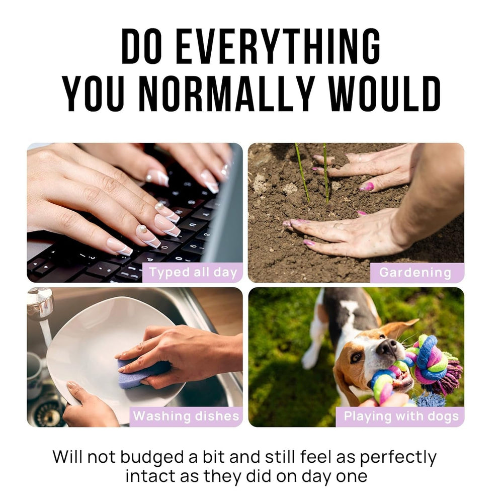 Btartbox Faux Ongles Carrés Courts Baby Boomer Colle Sur Blanc Dégradé Rose Faux Ongles Ongles Artificiels Courts avec Colle À Ongles 30 Pièces Faux Ongles Carrés