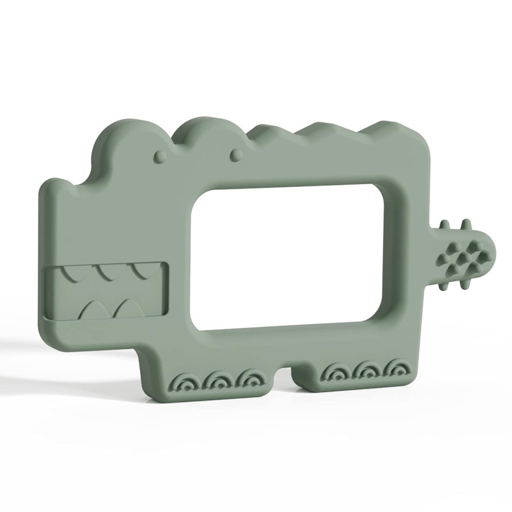 Moonkie Jouet de dentition en silicone sans BPA, brosse à dents pour bébé avec ventouse et rotation à 360°, idéale pour les bébés de 6 à 12 mois