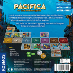 KOSMOS 683665 Pacifica - Relevez la ville engloutie avec tactique et chance, jeu pour deux, jeu de société pour exactement 2 joueurs, à partir de 10 ans, jeu de stratégie
