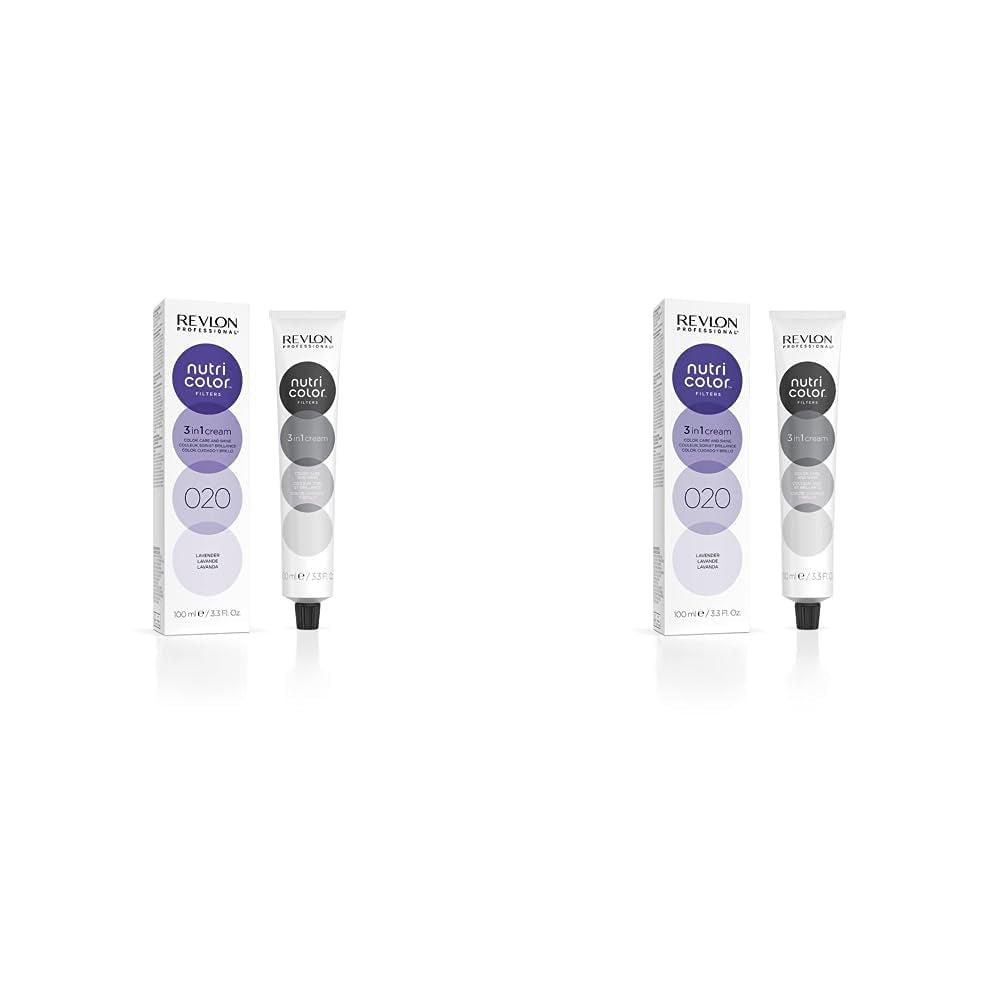 Nutri Color FILTERS - FASHION FILTERS 020 Lavender, 100 ml, mască nutritivă pentru culoare cu INSTA-PIC-TECHNOLOGY™, mască de nuanțare pentru rezultate captivante ale culorii și nuanțe intense ale părului (pachet de 2) Masca de par Naty Shop Titlu implicit